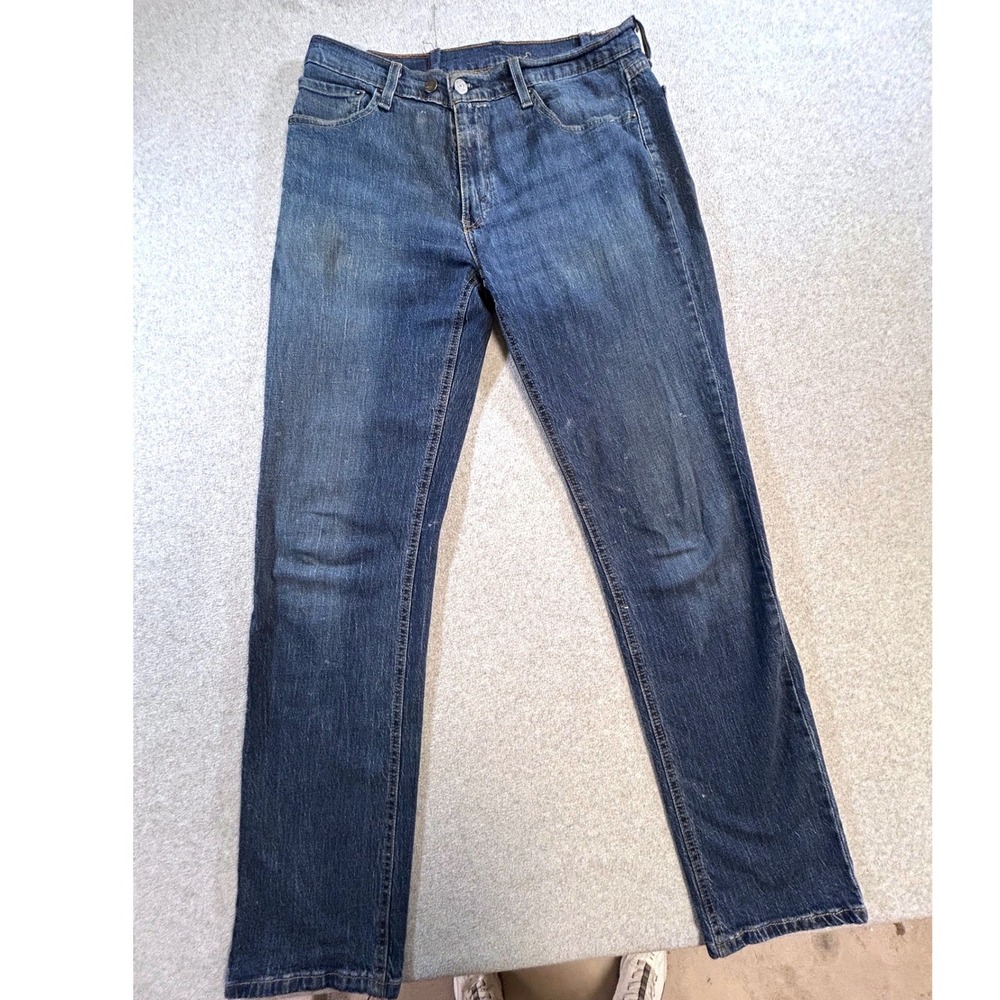 Levi's 541 Athletic Taper Jeans Mens 33x34 Blue Good Medium‎ Wash Stretch Denim